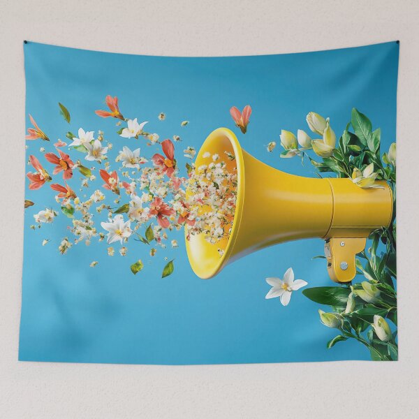 Item preview, Floral megaphone designed and sold by anytka.