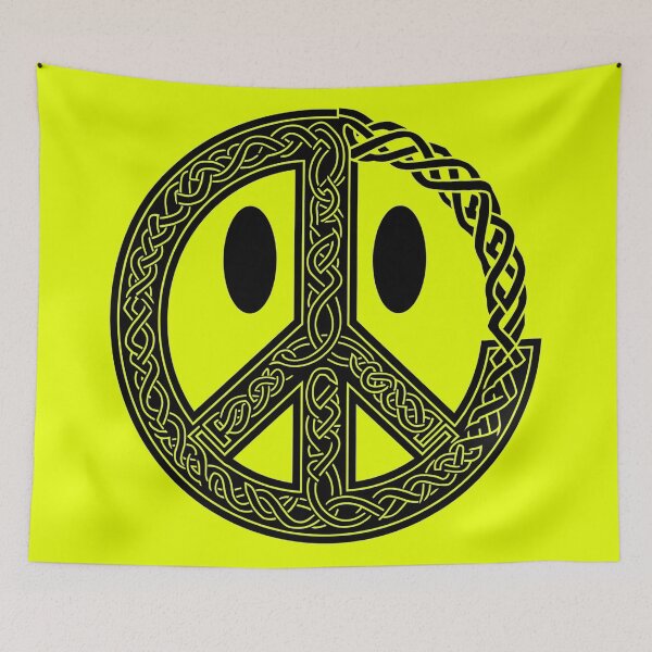 Item preview, Celtic Smiley Peace Symbol designed and sold by CELTIC-DESIGNS.