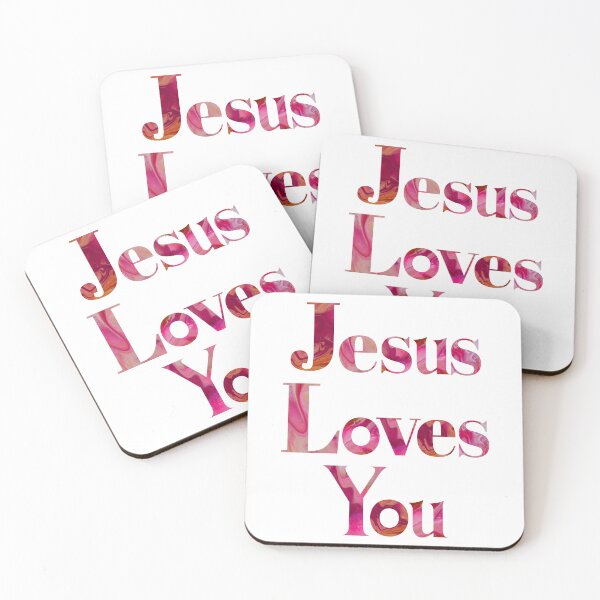 Item preview, Jesus Loves You - Flow Art / Pour Painting - jdp-14-0001 designed and sold by ANomadDesigns.