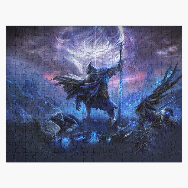 Vista previa del artículo con la obra «El anillo de Elden: Reinado de la noche», diseñado y vendido por FandomFocus.
