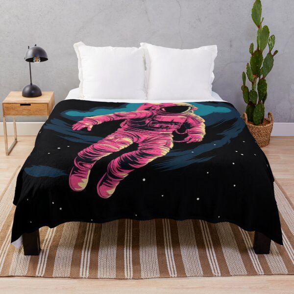 Item preview, Astronaut floating in space with clouds and stars designed and sold by anytka.