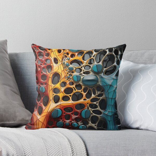 Item preview, Abstract colorful network of shapes designed and sold by anytka.