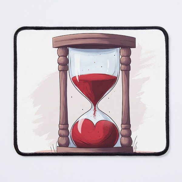 Item preview, Hourglass filled with red sand heart designed and sold by anytka.