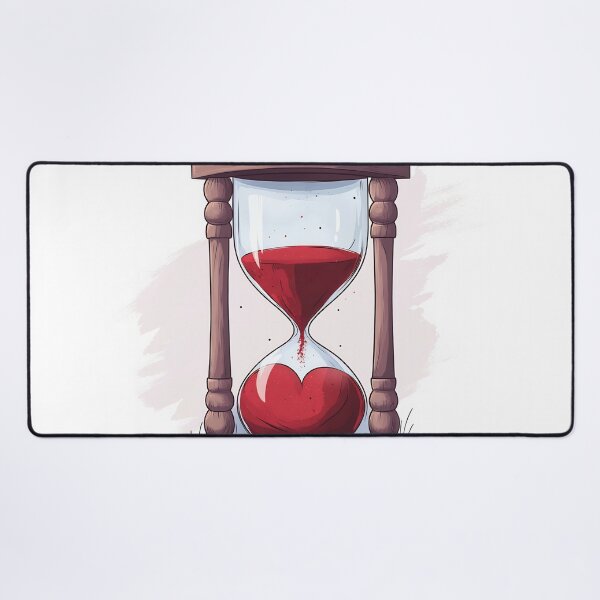 Item preview, Hourglass filled with red sand heart designed and sold by anytka.