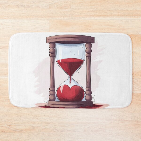 Item preview, Hourglass filled with red sand heart designed and sold by anytka.