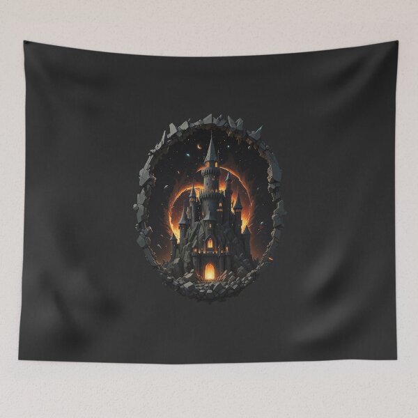 Item preview, Flaming Castle, Ideal gift designed and sold by Indoni.