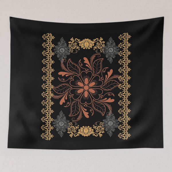Item preview, Spice Color Lace Mandala Line Art Design designed and sold by EarthArtDesigns.