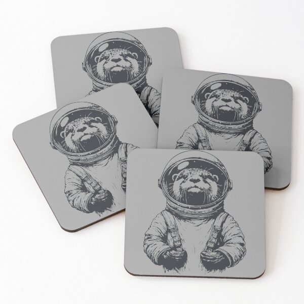 Item preview, Otter Astronaut Vintage designed and sold by TomFrontierArt.