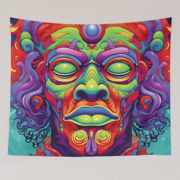 Item preview, Vibrant hair portrait of a man designed and sold by anytka.