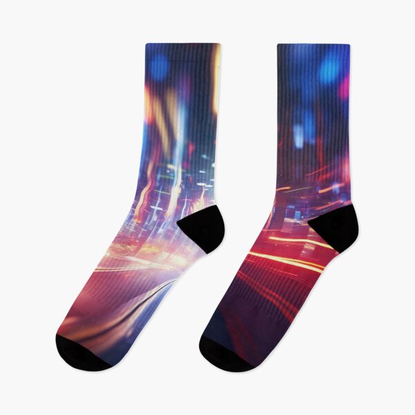 Item preview, City lights at night glow designed and sold by anytka.