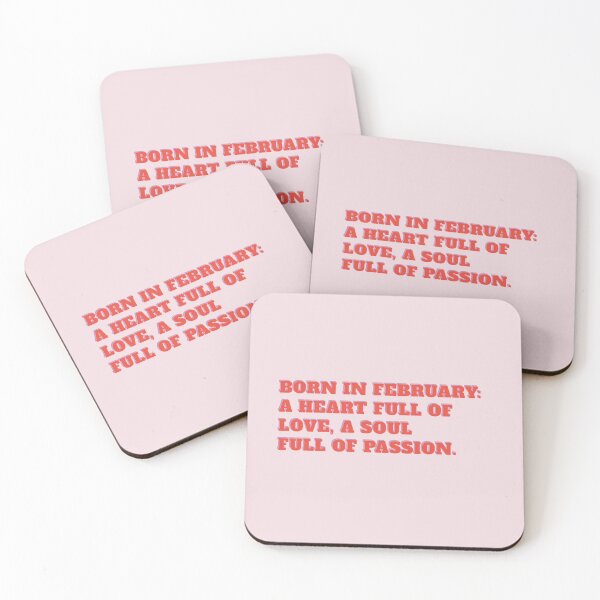 Item preview, Born In February: Heart Full Of Love & Soul Full Of Passion - February Birthday Design designed and sold by TheSassyNoble.