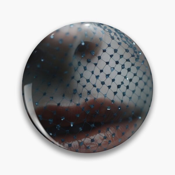 Item preview, Mysterious Woman: Close-Up with Blue Mesh Veil designed and sold by anytka.