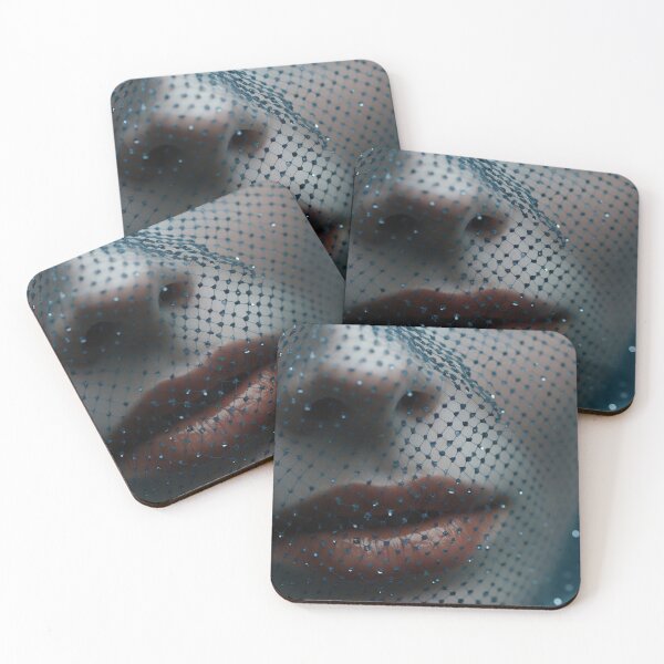 Item preview, Mysterious Woman: Close-Up with Blue Mesh Veil designed and sold by anytka.