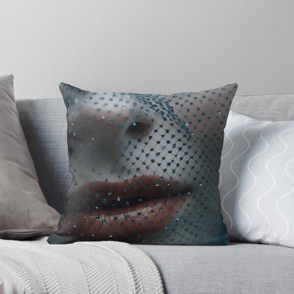Item preview, Mysterious Woman: Close-Up with Blue Mesh Veil designed and sold by anytka.