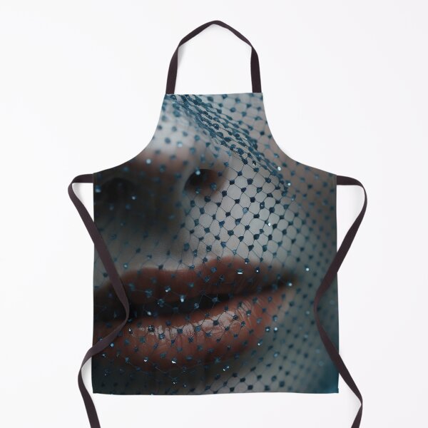 Item preview, Mysterious Woman: Close-Up with Blue Mesh Veil designed and sold by anytka.