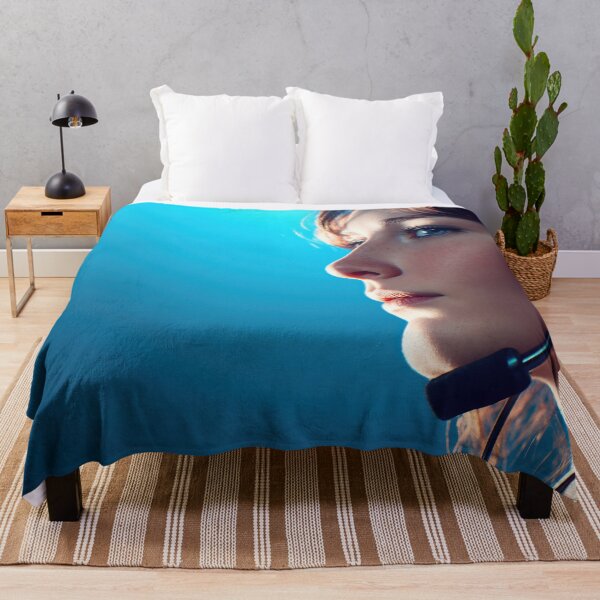 Item preview, Young woman with headset designed and sold by anytka.