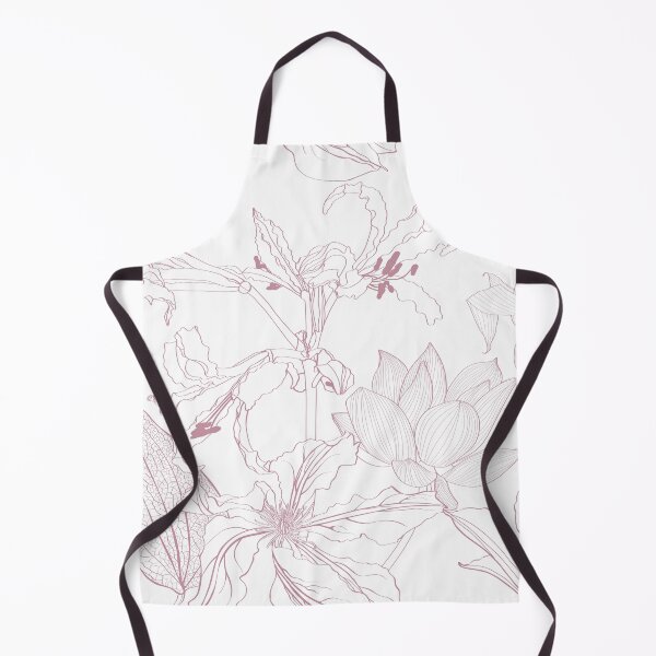 Item preview, Seamless floral pattern with line tropical flowers and palm leavs. Tropical pattern background. designed and sold by MatyKotiv.