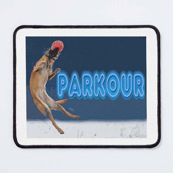 Item preview, Parkour. Dogs do it all day. designed and sold by ImALuckyDog.