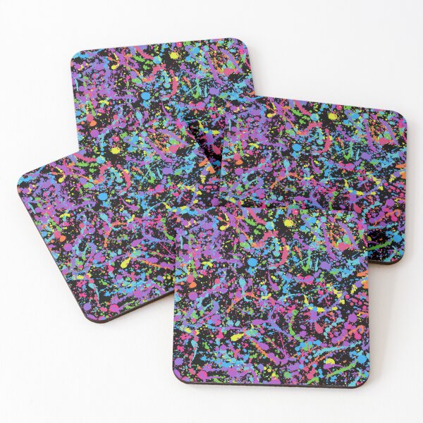 Item preview, Multicolor paint splash pattern designed and sold by cutecrazytshirt.