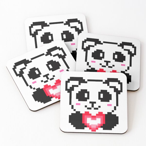 Item preview, Pixel Panda with a Loving Heart designed and sold by K1llexx.