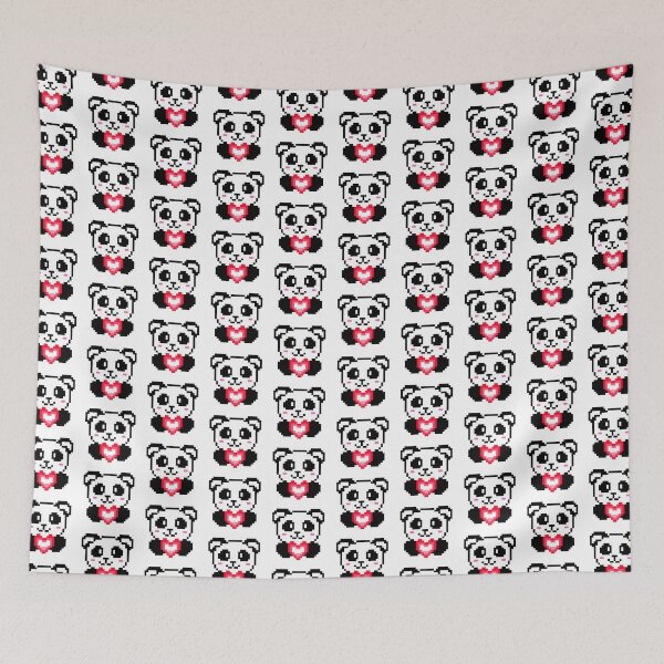 Item preview, Pixel Panda with a Loving Heart designed and sold by K1llexx.
