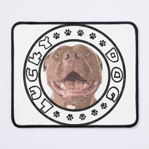 Item preview, Your pit bull is a lucky dog, and he knows it. designed and sold by ImALuckyDog.