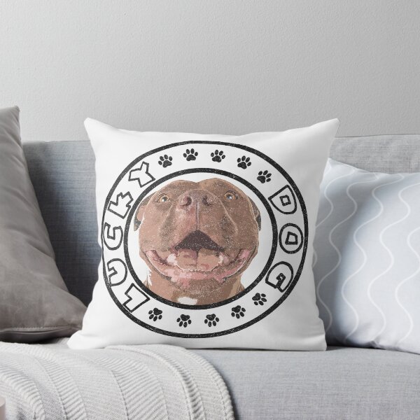 Item preview, Your pit bull is a lucky dog, and he knows it. designed and sold by ImALuckyDog.