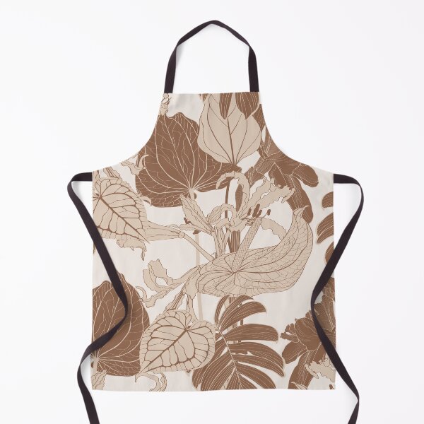 Item preview, Seamless floral pattern with line tropical flowers and palm leavs and anthurium leaves. designed and sold by MatyKotiv.