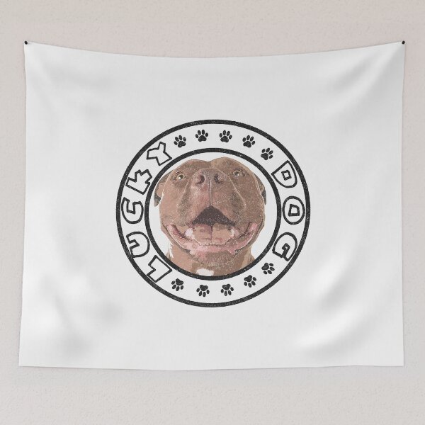 Item preview, Your pit bull is a lucky dog, and he knows it. designed and sold by ImALuckyDog.