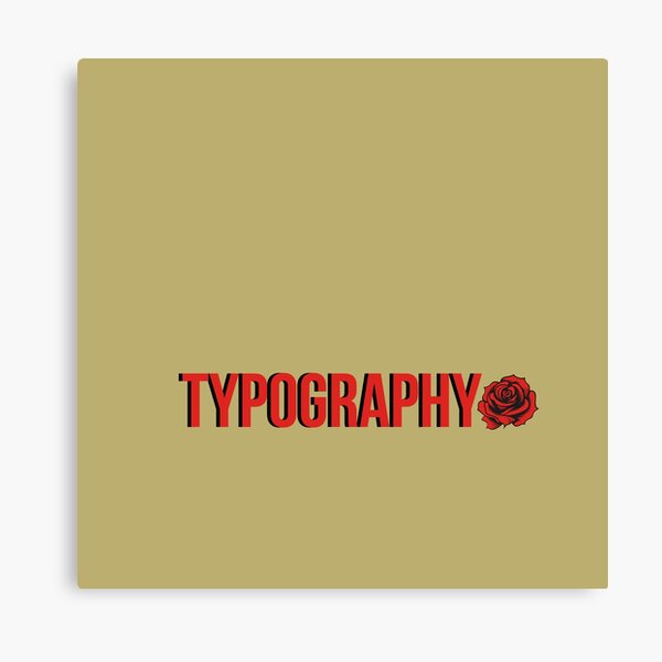 Aperçu de l'œuvre Typographie Red Rose par Linavi créée et vendue par Linavi.