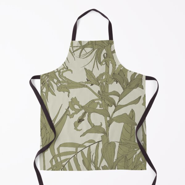 Item preview, Seamless floral pattern with line tropical flowers and palm leavs and anthurium leaves. designed and sold by MatyKotiv.