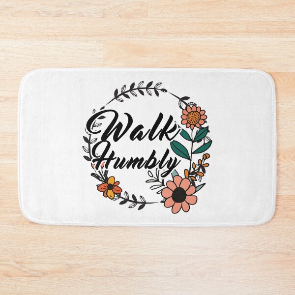 Item preview, Walk Humbly Floral Aesthetic - Feminine Inspirational Design designed and sold by Dmetalx Art Apparel.