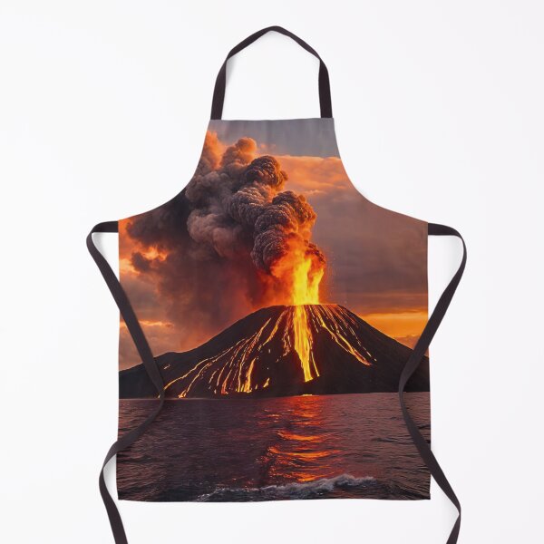 Item preview, Volcanic Eruption in the Ocean designed and sold by PhoceaWallpaper.