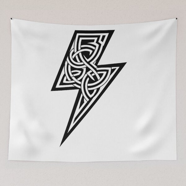 Item preview, Celtic Lightning Bolt Modern Irish Design designed and sold by CELTIC-DESIGNS.