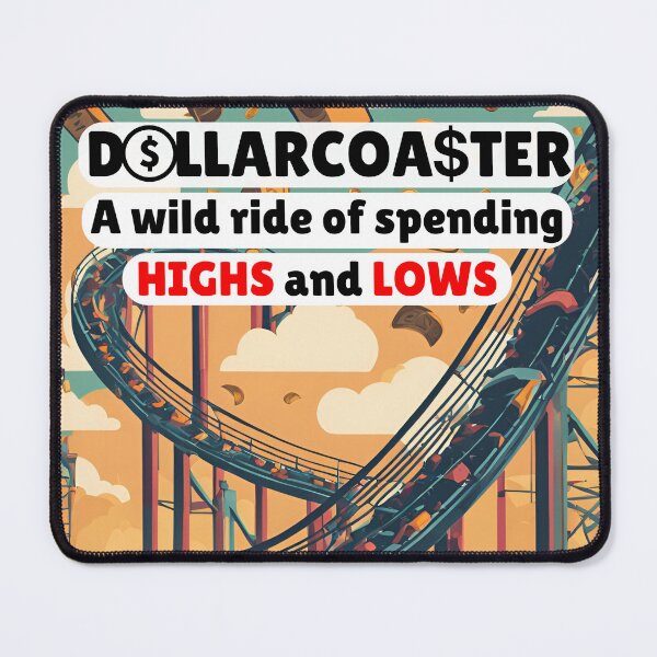 Item preview, Rollercoaster Spending designed and sold by DoodleImprints.