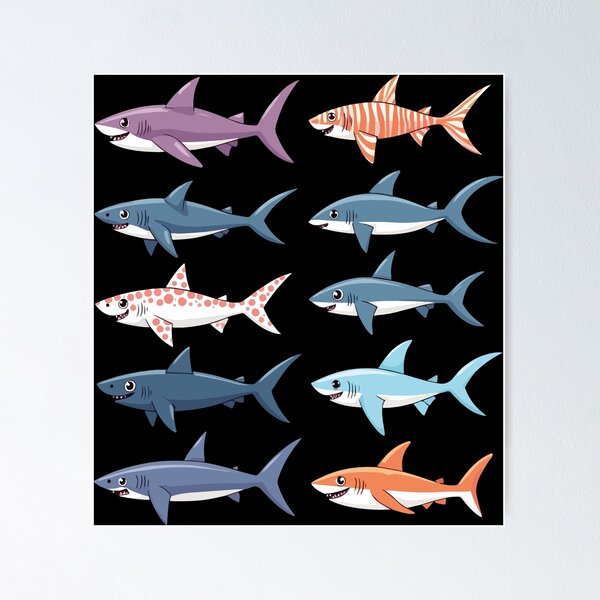 Item preview, Pattern - Shark fish designed and sold by DesginsDone.
