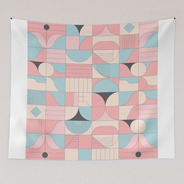 Item preview, Circle | Triangle | Square | Geometric Pattern designed and sold by RedCircleArt.
