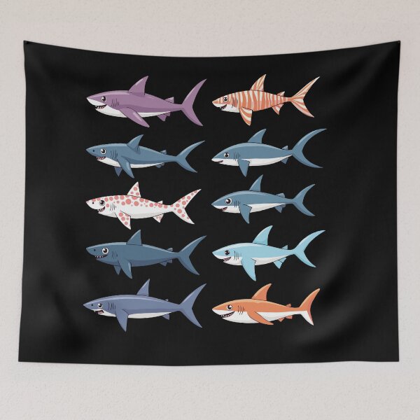 Item preview, Pattern - Shark fish designed and sold by DesginsDone.