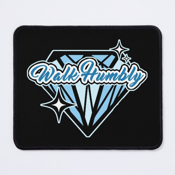 Item preview, Walk Humbly Diamond - Inspirational Minimalist Design designed and sold by Dmetalx Art Apparel.