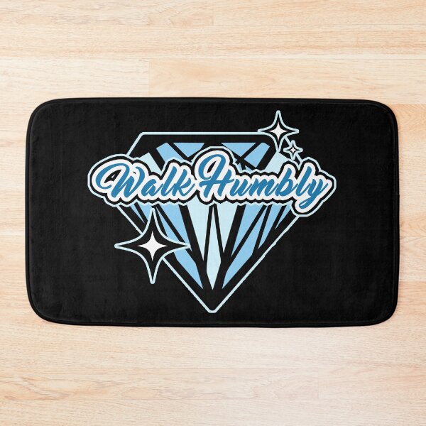 Item preview, Walk Humbly Diamond - Inspirational Minimalist Design designed and sold by Dmetalx Art Apparel.