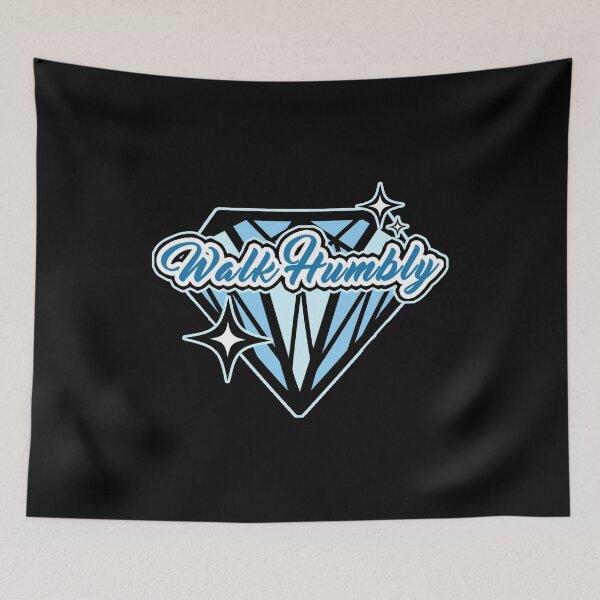 Item preview, Walk Humbly Diamond - Inspirational Minimalist Design designed and sold by Dmetalx Art Apparel.