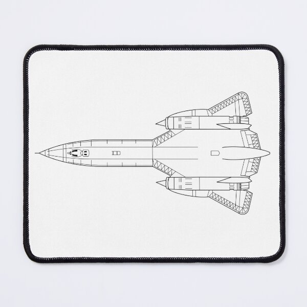 Item preview, SR-71 Blackbird Top View Line Art designed and sold by Aero-ink45.