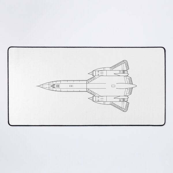 Item preview, SR-71 Blackbird Top View Line Art designed and sold by Aero-ink45.