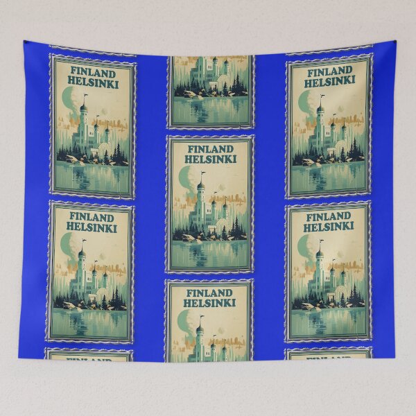 Item preview, Vintage Framed Art Helsinki designed and sold by SoldierAlways.