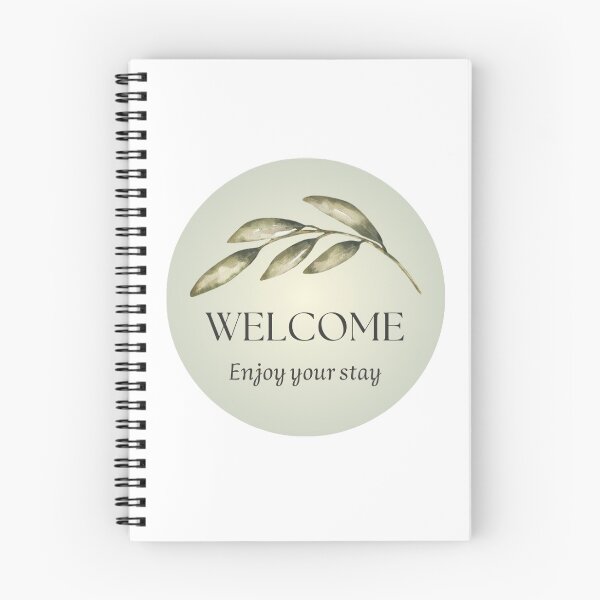 Item preview, Welcome Enjoy your stay Nature inspired Hospitality designed and sold by GVibezPadel.