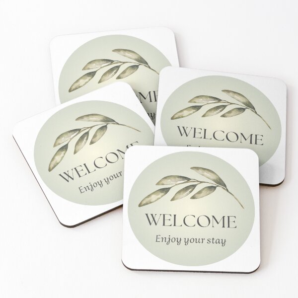 Item preview, Welcome Enjoy your stay Nature inspired Hospitality designed and sold by GVibezPadel.