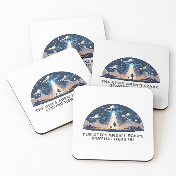 Item preview, UFO's aren't scary, but staying here is! designed and sold by FoxWink Inc.