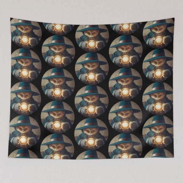 Item preview, Wizard cute cat designed and sold by Dogandesighn.