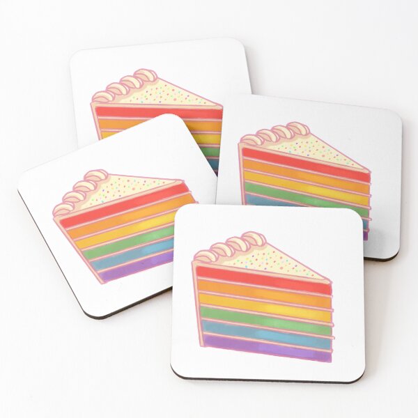 Item preview, Rainbow Cake Slice designed and sold by starlit-art.