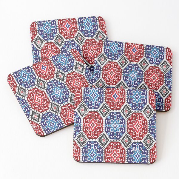 Item preview, Ajrak sindhi Culture colorful pattern  designed and sold by Areebanawab.